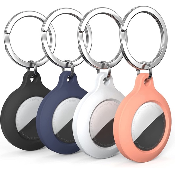 Accessories - 8 NEW AIRTAG CASES / 2 Packs of 4 each Case for AirTag with Keychain